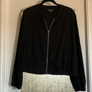 Express Black Bomber Jacket